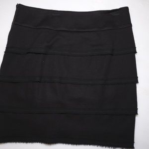 Black Banana Republic tiered pencil Skirt
